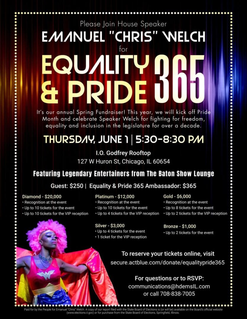 Equality Pride 365 Event Poster