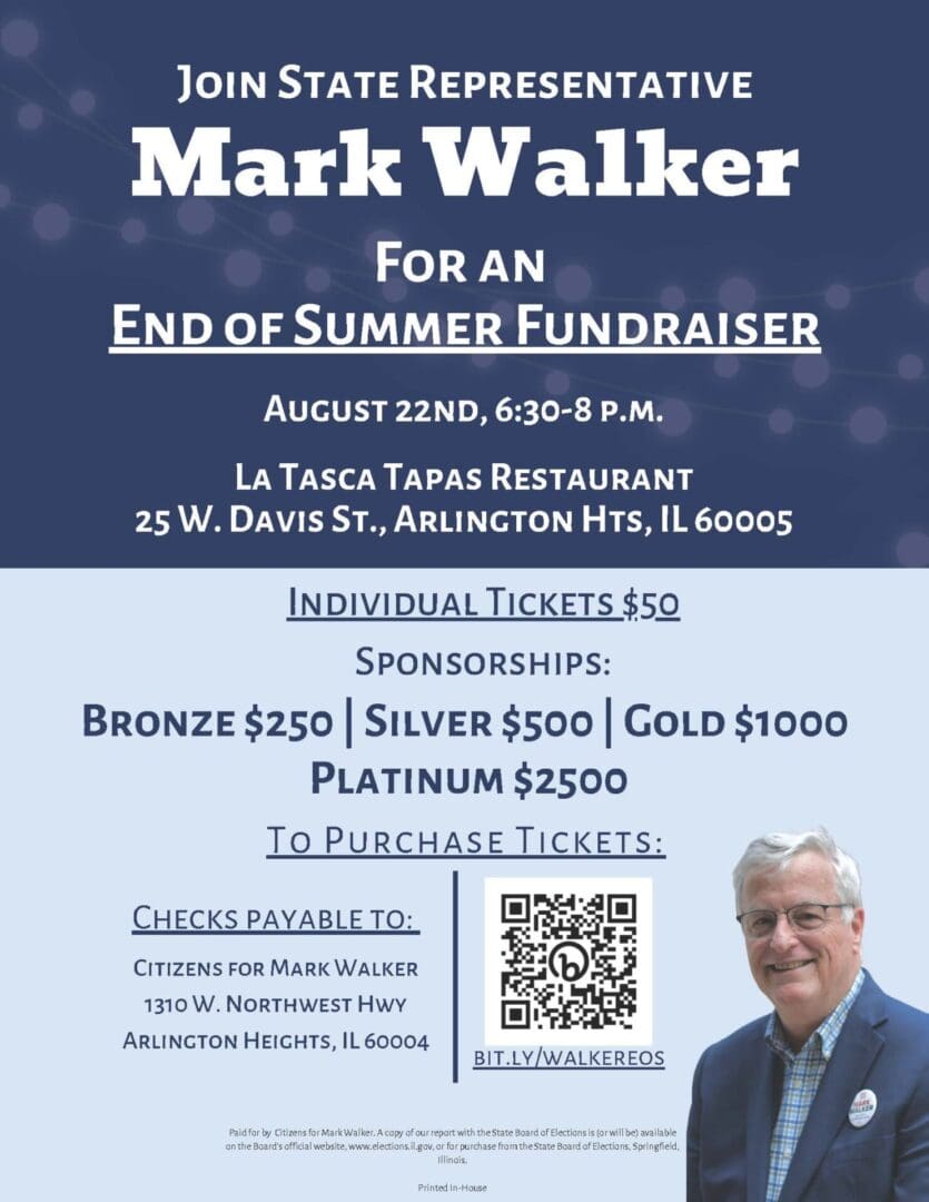 Enjoy a delightful dinner with Rep. Mark Walker to end the summer on August 22. RSVP or become a sponsor today.