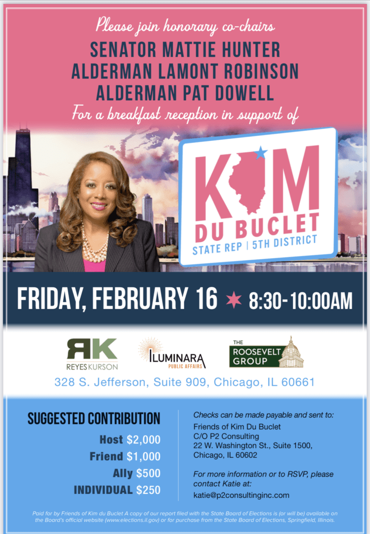 Get egg-cited for this breakfast reception supporting Rep. Kim du Buclet! Join her and her honorary co-chairs tomorrow at 8:30 AM. To RSVP and reserve your seat, email katie@p2consultinginc.com.